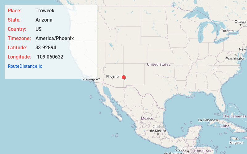 Map of Troweek