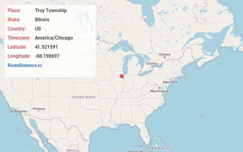 Map of Troy Township