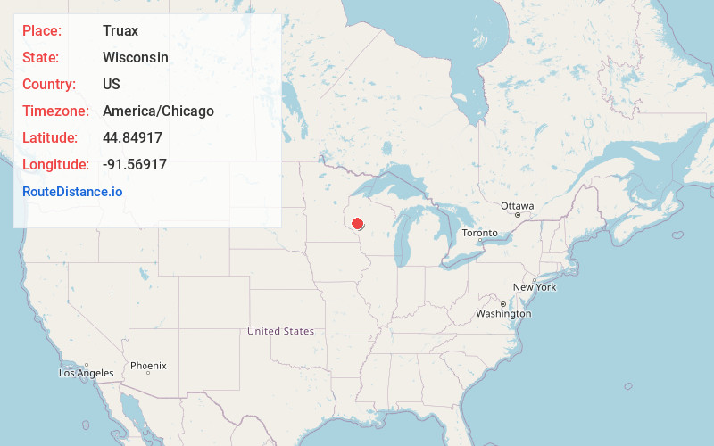 Map of Truax