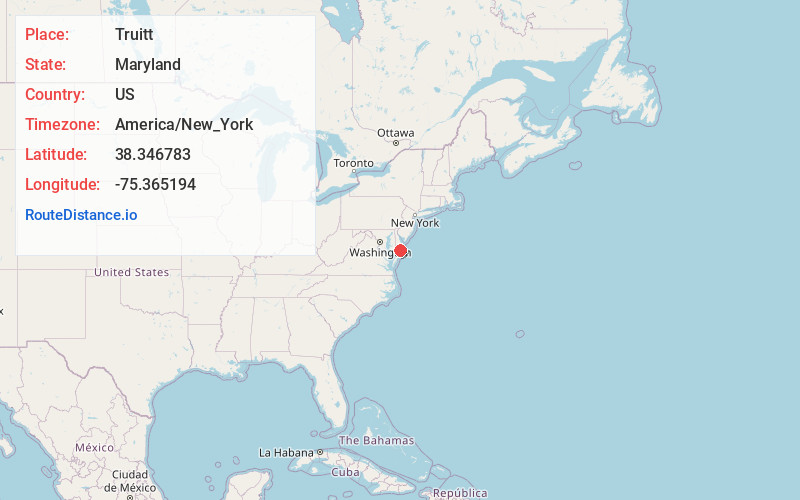 Map of Truitt