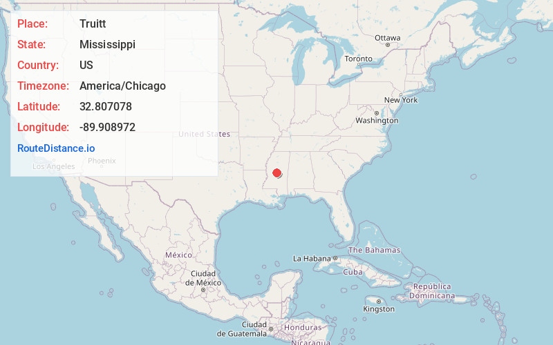 Map of Truitt