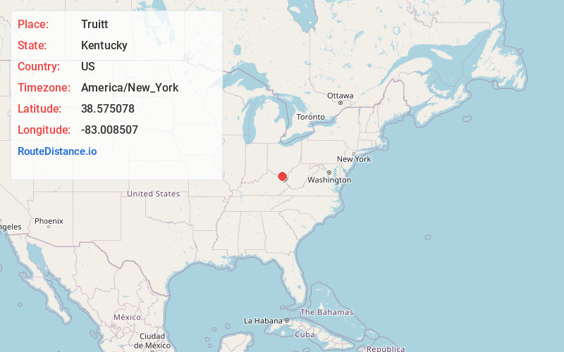 Map of Truitt