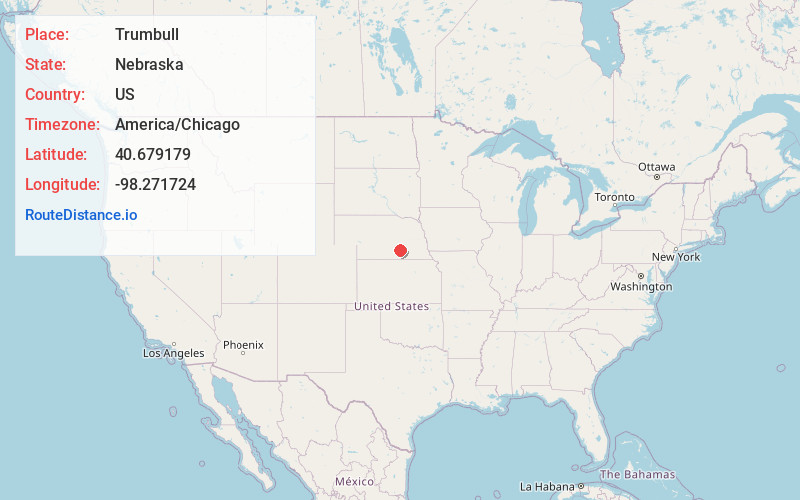Map of Trumbull