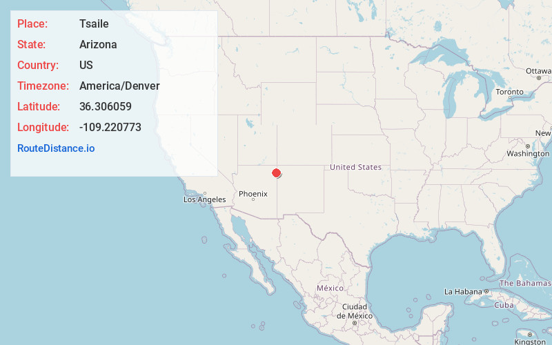 Map of Tsaile