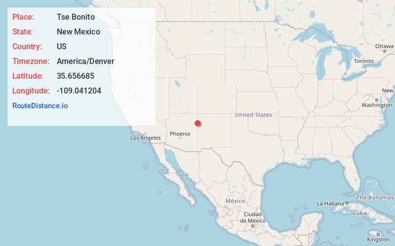 Map of Tse Bonito