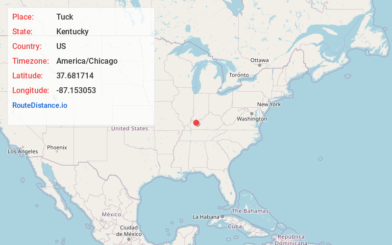 Map of Tuck