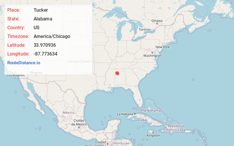 Map of Tucker