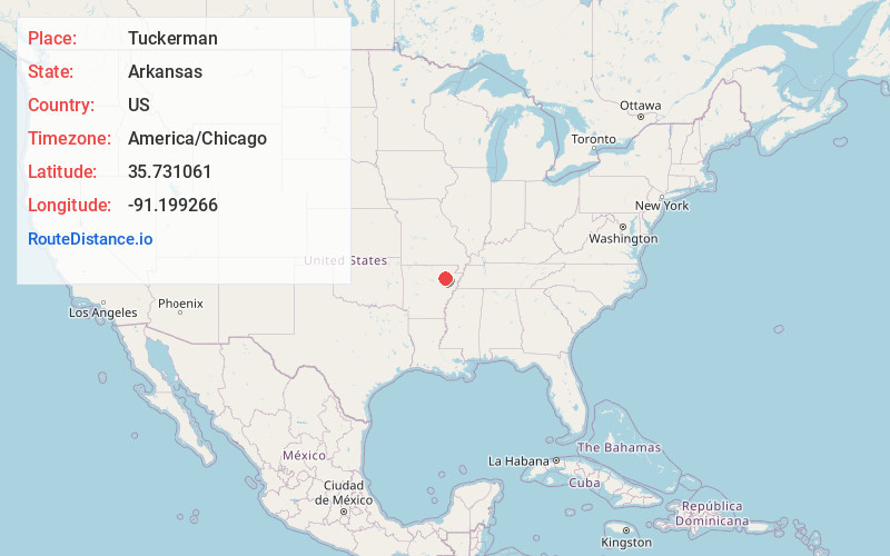 Map of Tuckerman