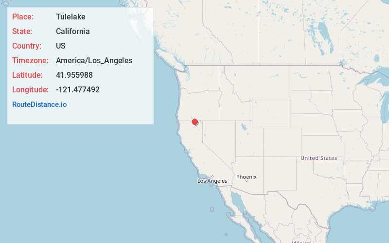 Map of Tulelake