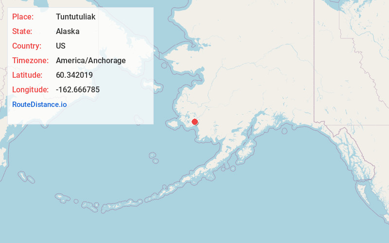 Map of Tuntutuliak