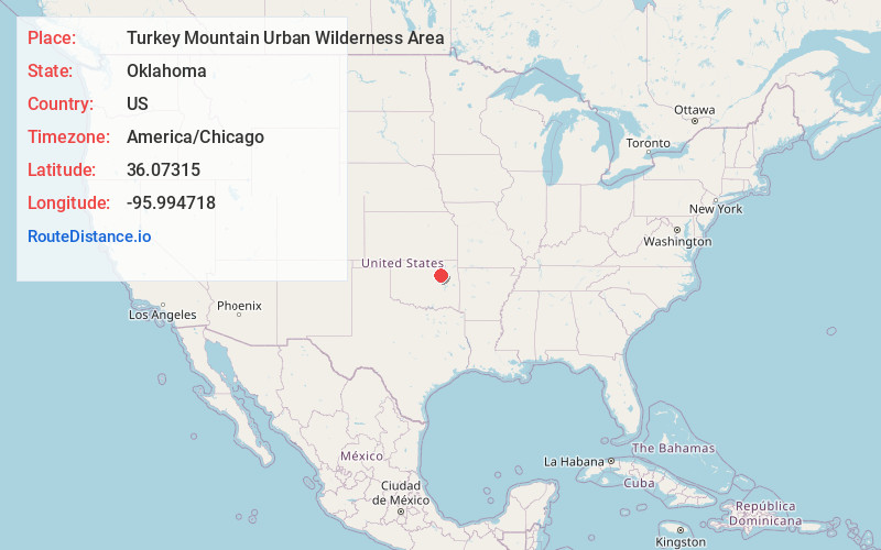 Map of Turkey Mountain Urban Wilderness Area