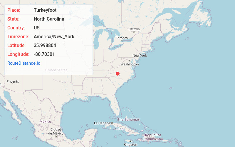 Map of Turkeyfoot