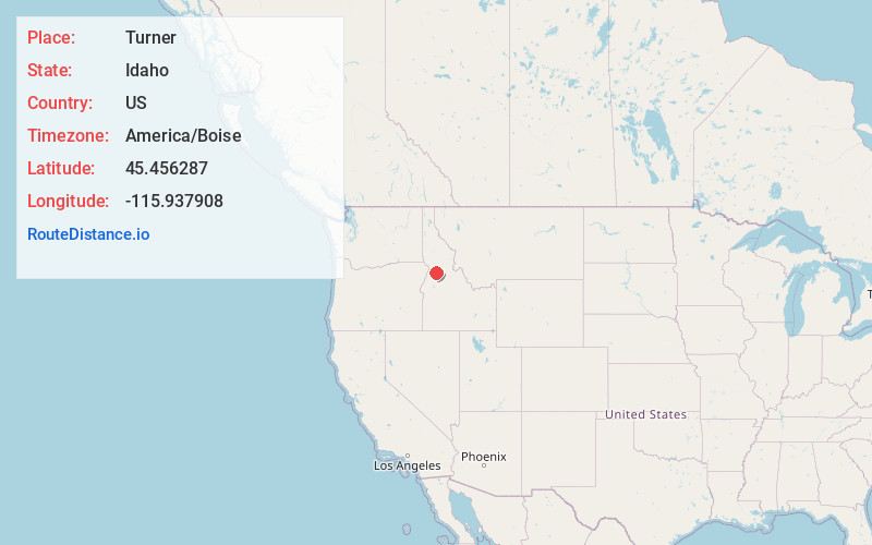 Map of Turner
