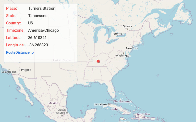 Map of Turners Station