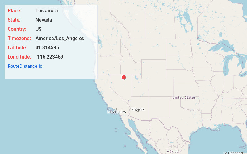 Map of Tuscarora