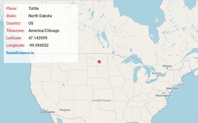 Map of Tuttle