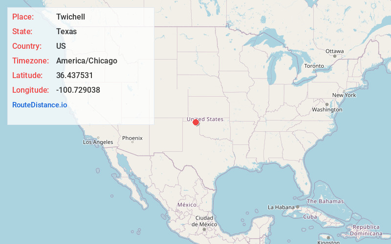 Map of Twichell