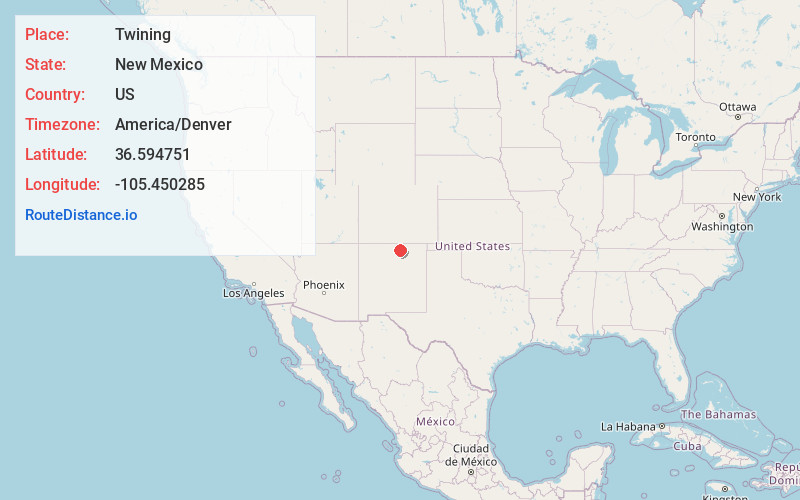 Map of Twining