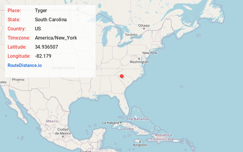 Map of Tyger