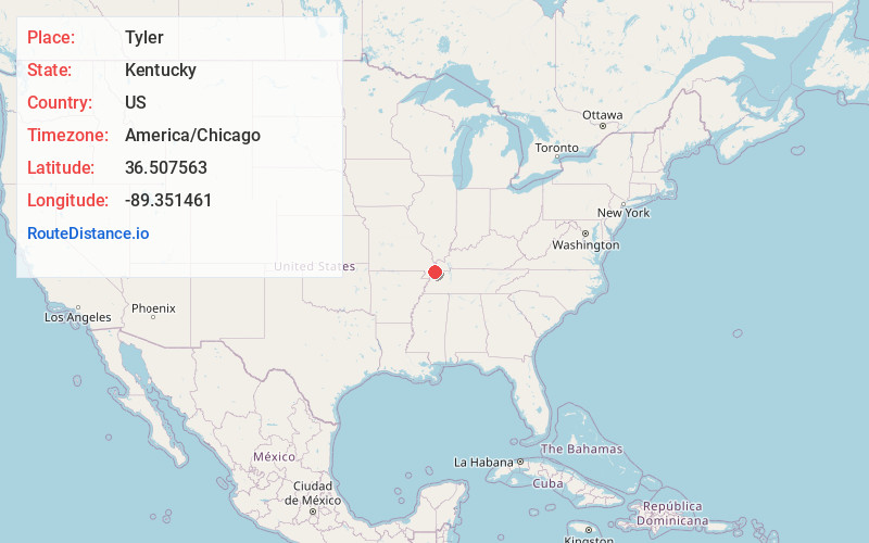 Map of Tyler