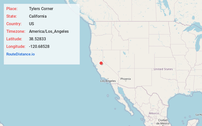 Map of Tylers Corner