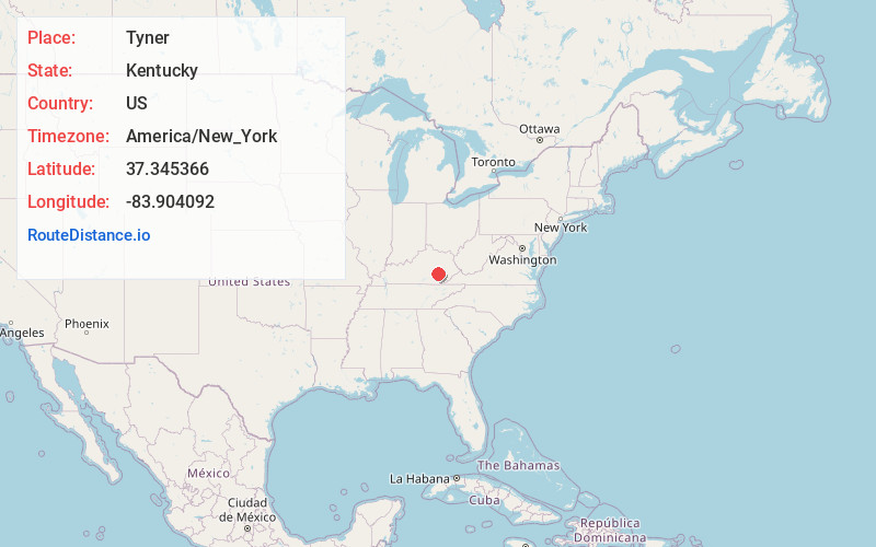 Map of Tyner