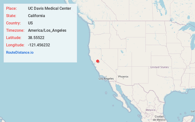 Map of UC Davis Medical Center