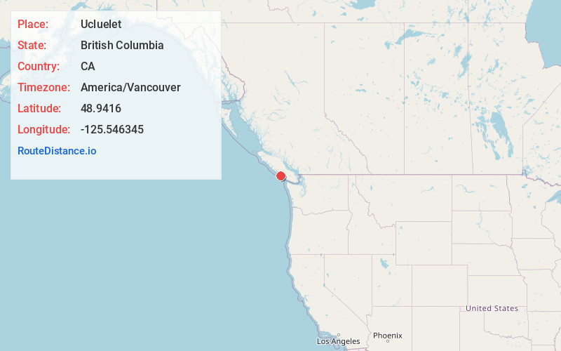 Map of Ucluelet