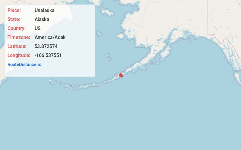 Map of Unalaska