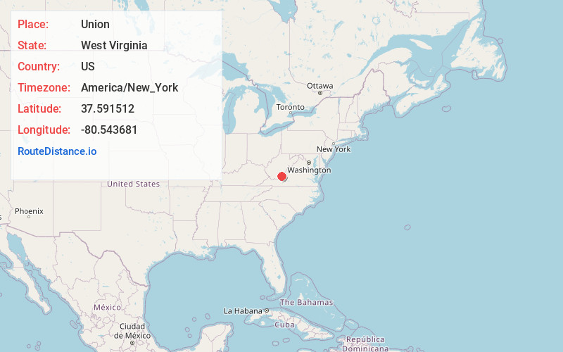 Map of Union