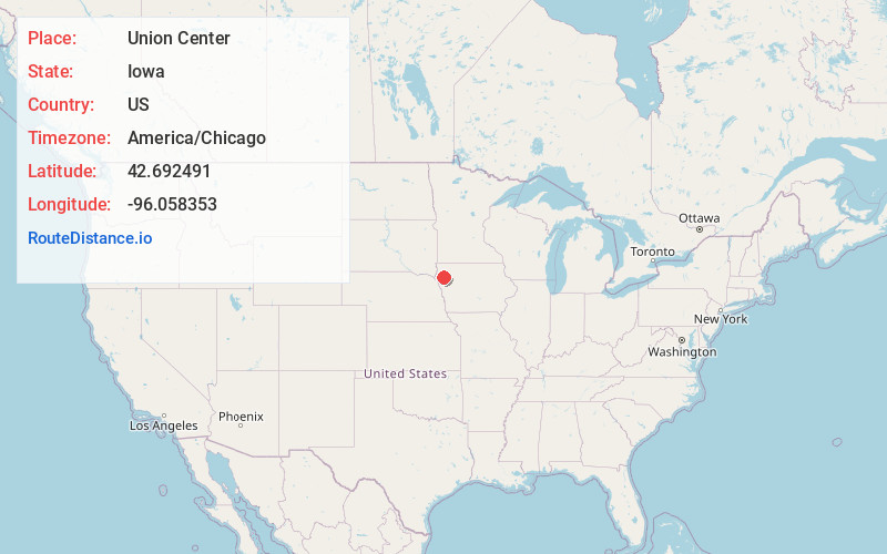 Map of Union Center
