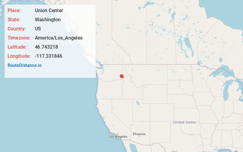 Map of Union Center