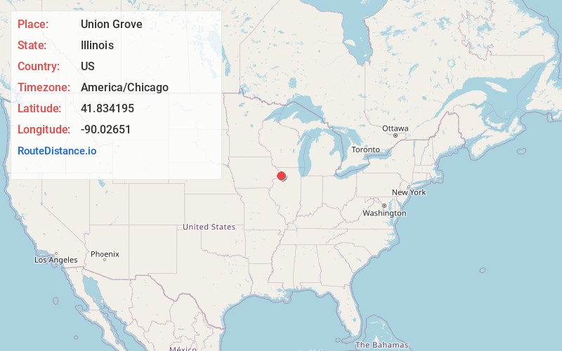 Map of Union Grove