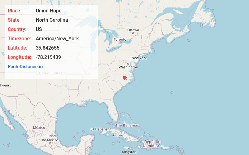 Map of Union Hope