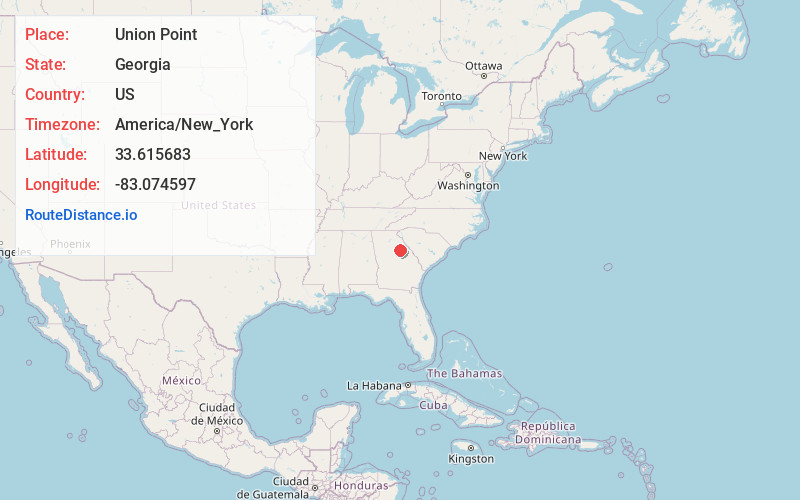Map of Union Point