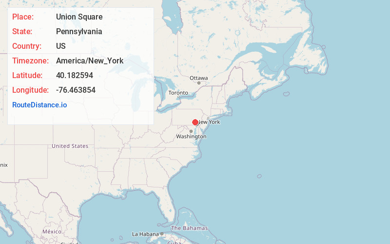Map of Union Square