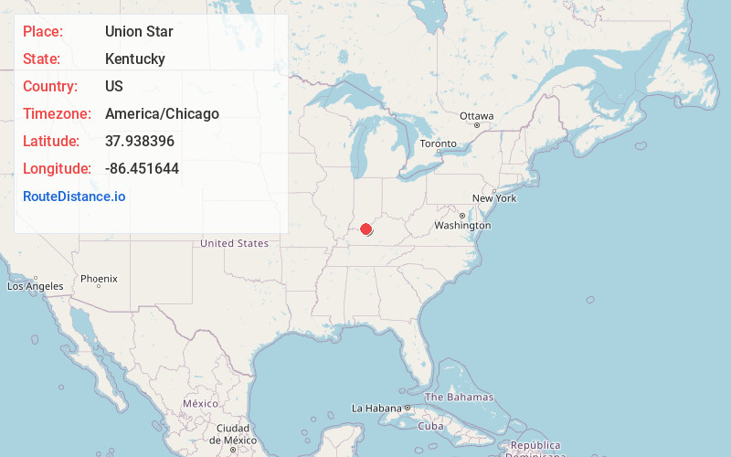 Map of Union Star