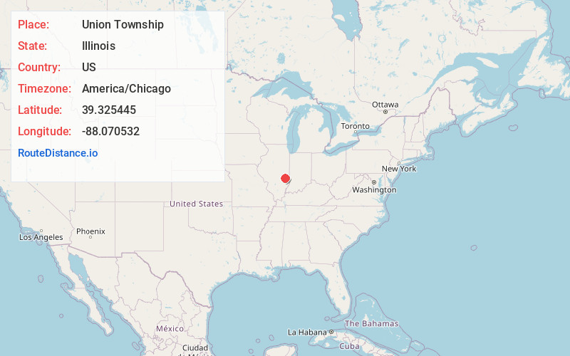 Map of Union Township