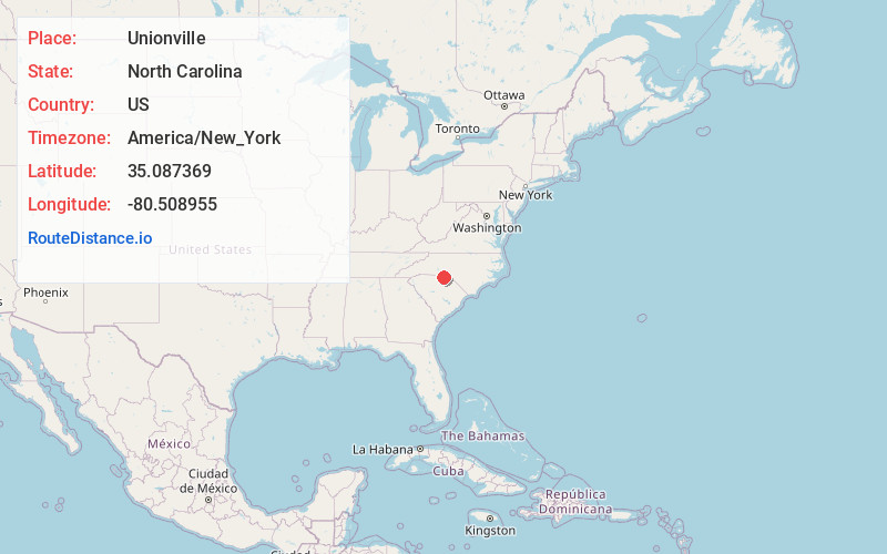 Map of Unionville