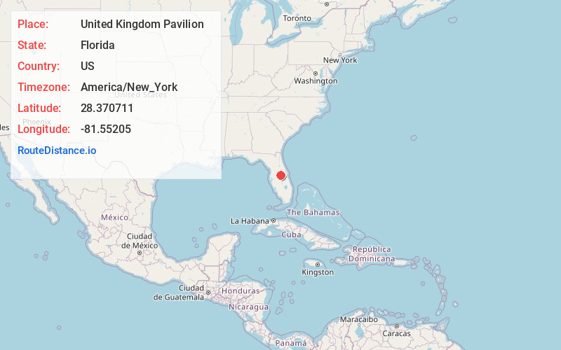 Map of United Kingdom Pavilion