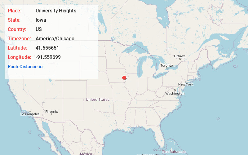 Map of University Heights