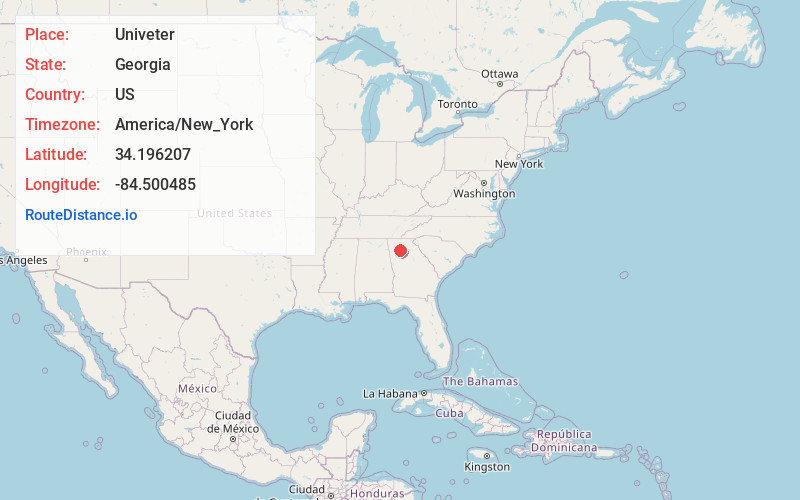 Map of Univeter