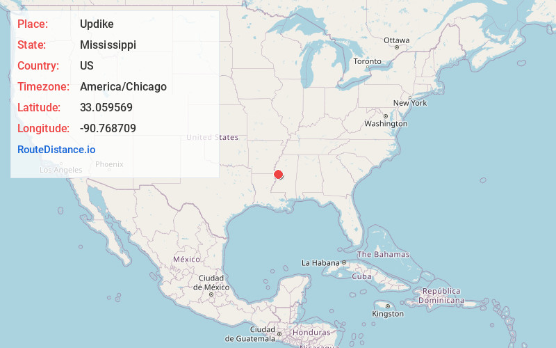 Map of Updike