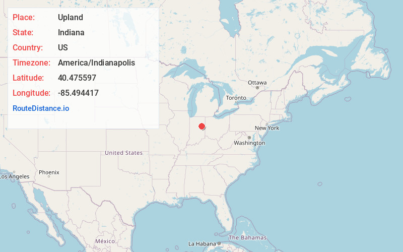 Map of Upland