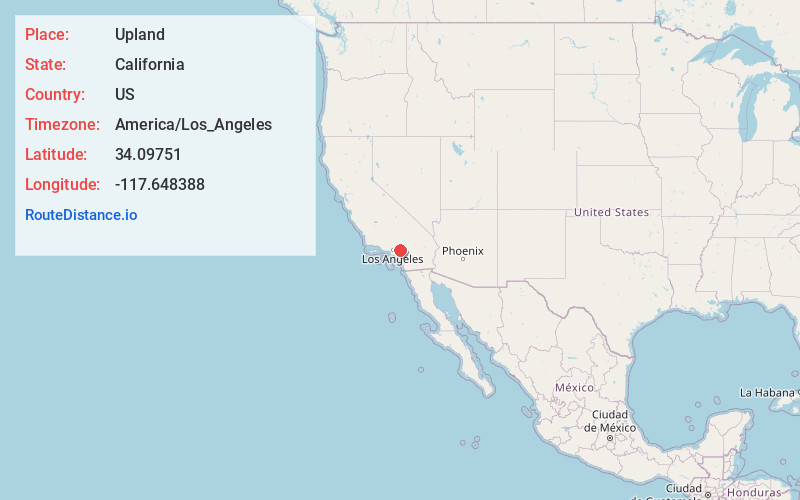 Map of Upland