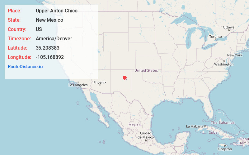 Map of Upper Anton Chico