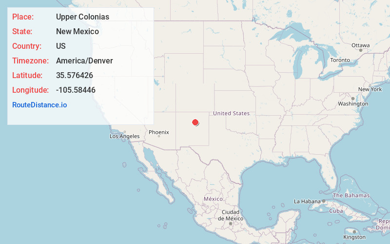 Map of Upper Colonias