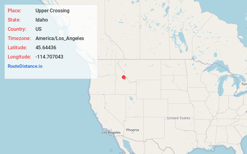 Map of Upper Crossing