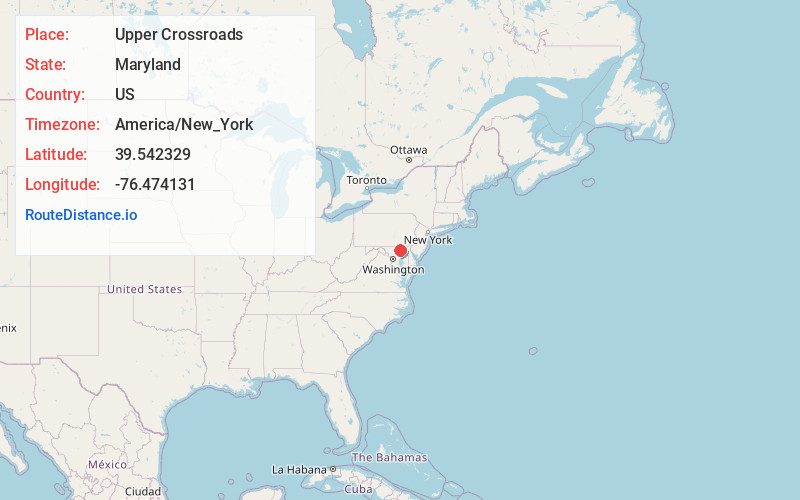 Map of Upper Crossroads