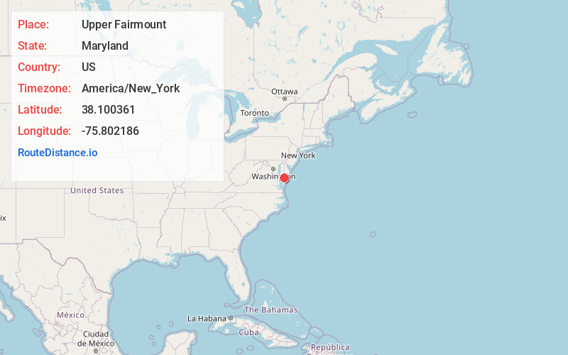 Map of Upper Fairmount
